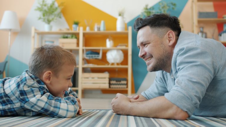 Parent using natural consequences parenting with a child