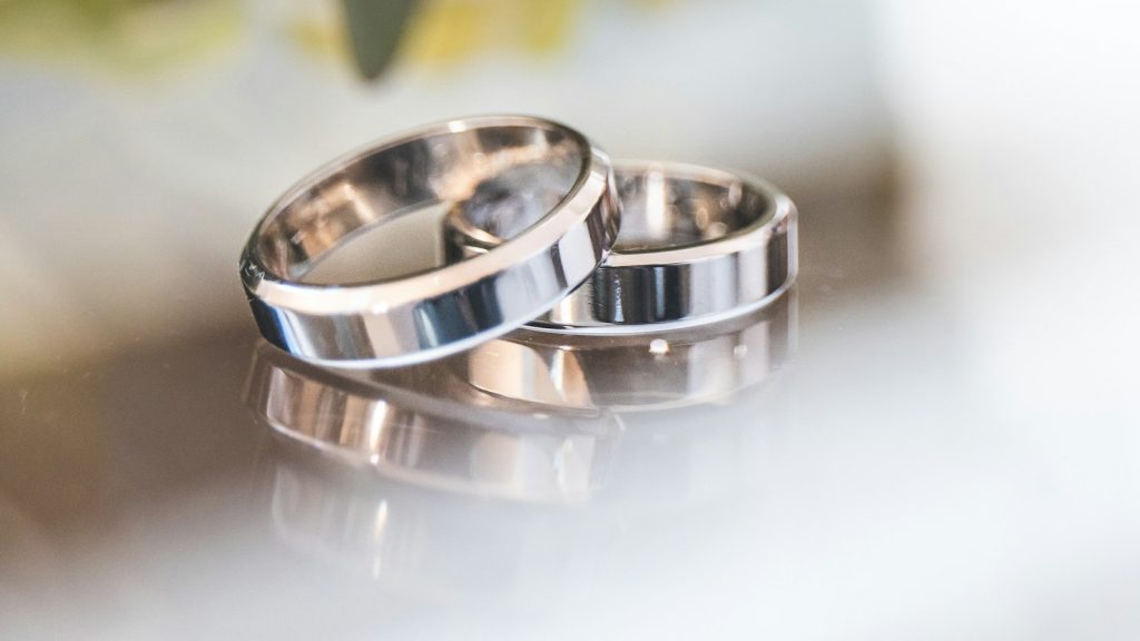 Two wedding bands side by side, symbolizing the choice of legal separation vs divorce